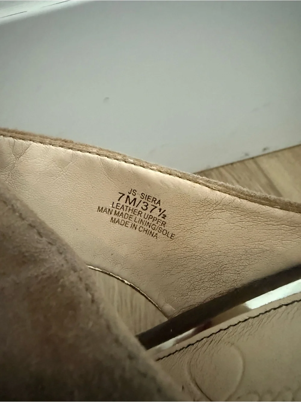 Jessica Simpson Suede Wedge Sandals in Taupe